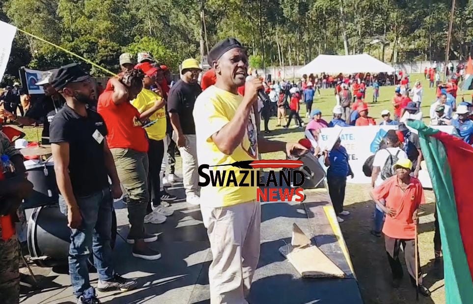 “Why are you afraid of lawyer Sicelo Mngomezulu”, MultiStakeholder Forum(MSF) Sivumelwano Nyembe questions Prime Minister during May Workers Day Celebration.