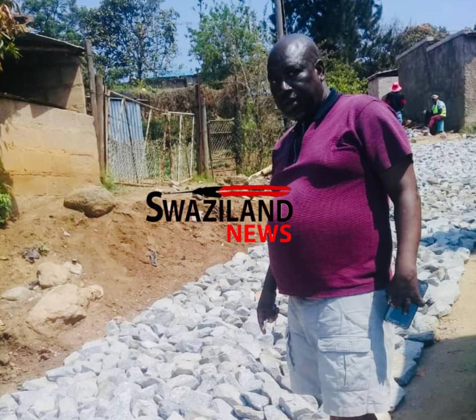 DEVELOPMENT:Mathangeni-Zamimpilo residential road rehabilitation begins, aspiring Logoba Bucopho Mshuza Hlophe oversees project.