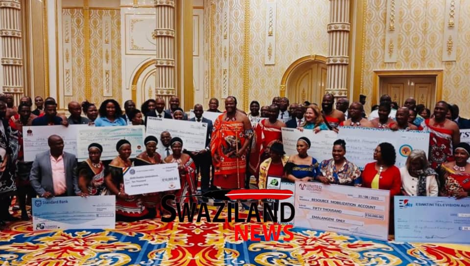 KING MSWATI:Delivering gifts to me as the King,a symbol of unity among emaSwati.