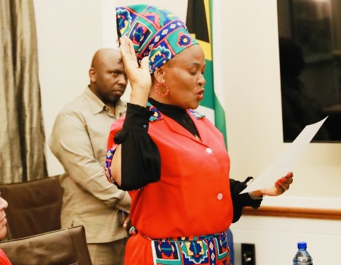 Former Public Protector Advocate Busisiwe Mkhwebane sworn-in as EFF Member of Parliament(MP).