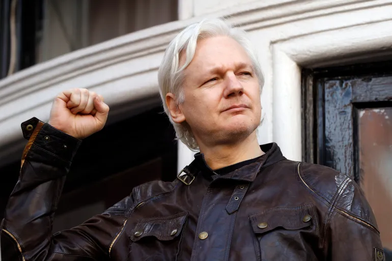 Journalist and Wikileaks founder who was wanted by the United States for publishing sensitive State information released from UK prison,travels back home. 