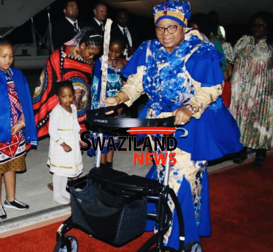 Queen Mother Ntombi Tfwala back from United Arab Emirates(UAE).