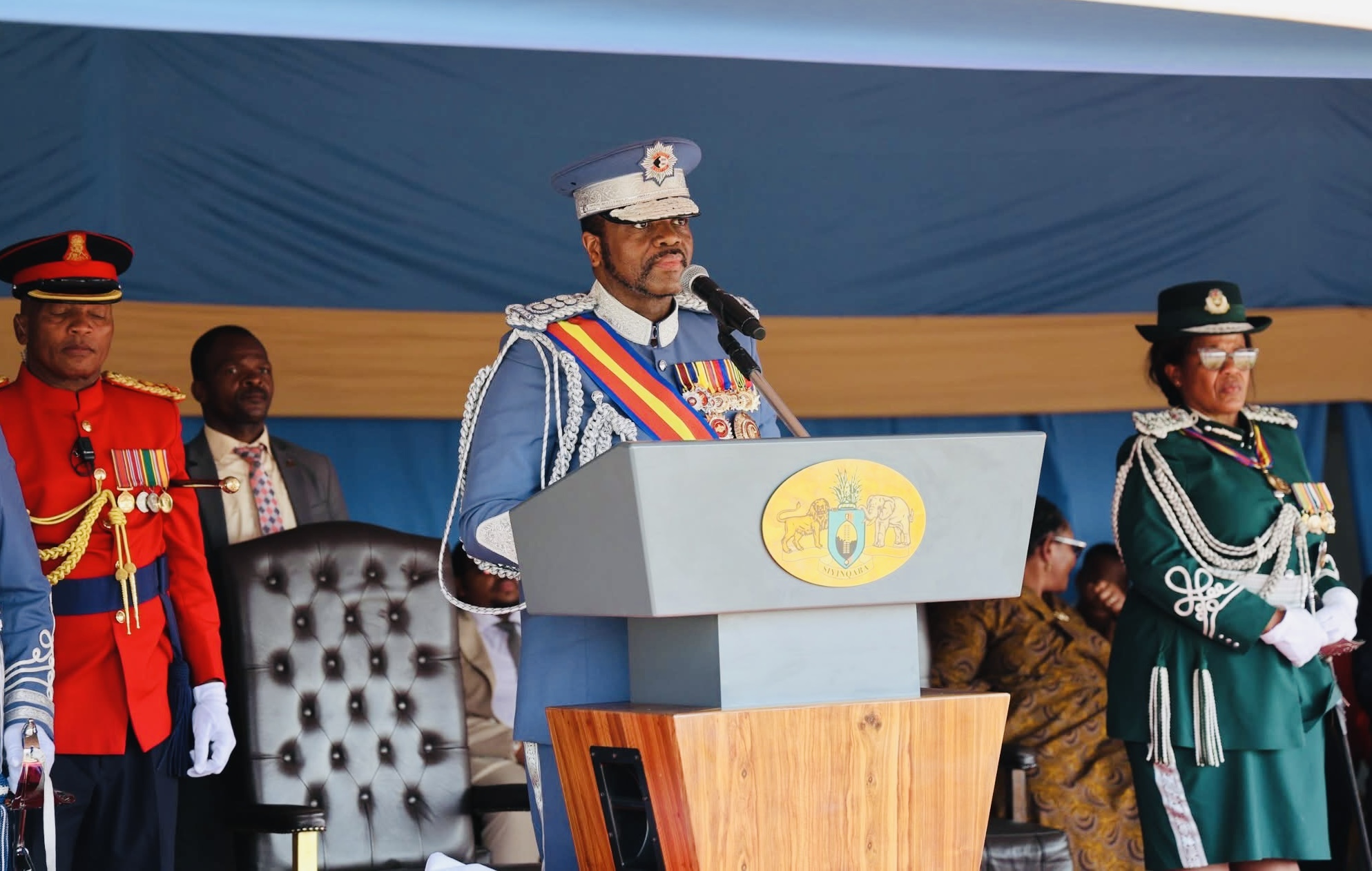 King Mswati urges emaSwati to consult Department of Fire before starting fires, says wild fires destroy properties.