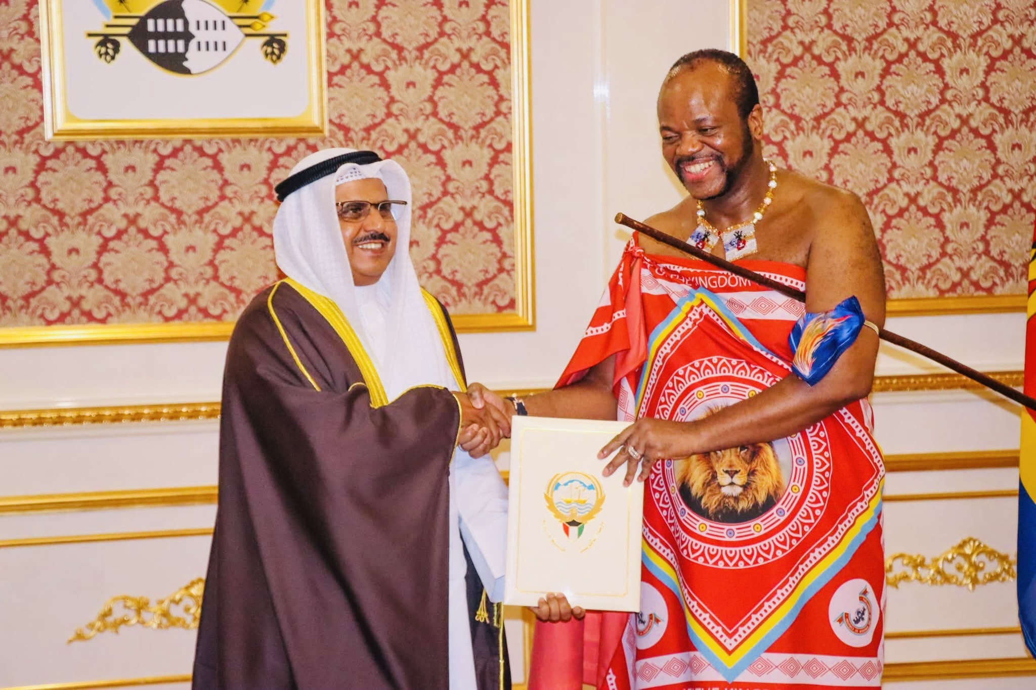 King Mswati receives letters of credence from new Kuwait Ambassador and Envoy of the Russian Federation.