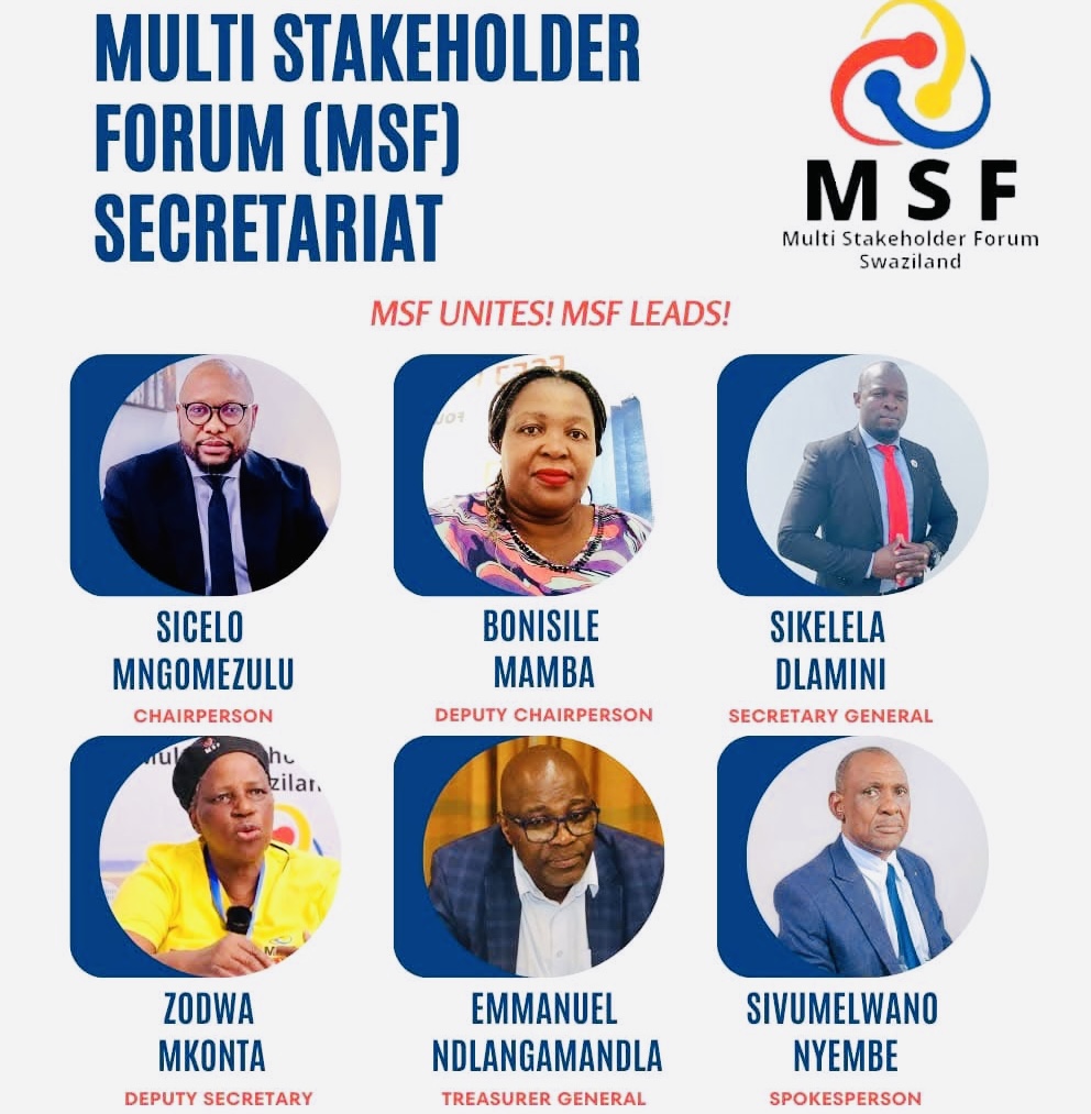 Eswatini pro-democracy MultiStakeholder Forum(MSF) to elect new leadership as lawyer Sicelo Mngomezulu’s National Executive Committee(NEC) term of office ends.