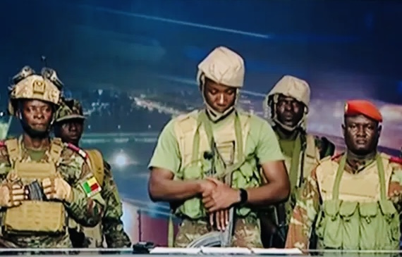 Benin President Patrice Talon ousted by soldiers but Interior Minister Alassane Seidou claims Government still in control.