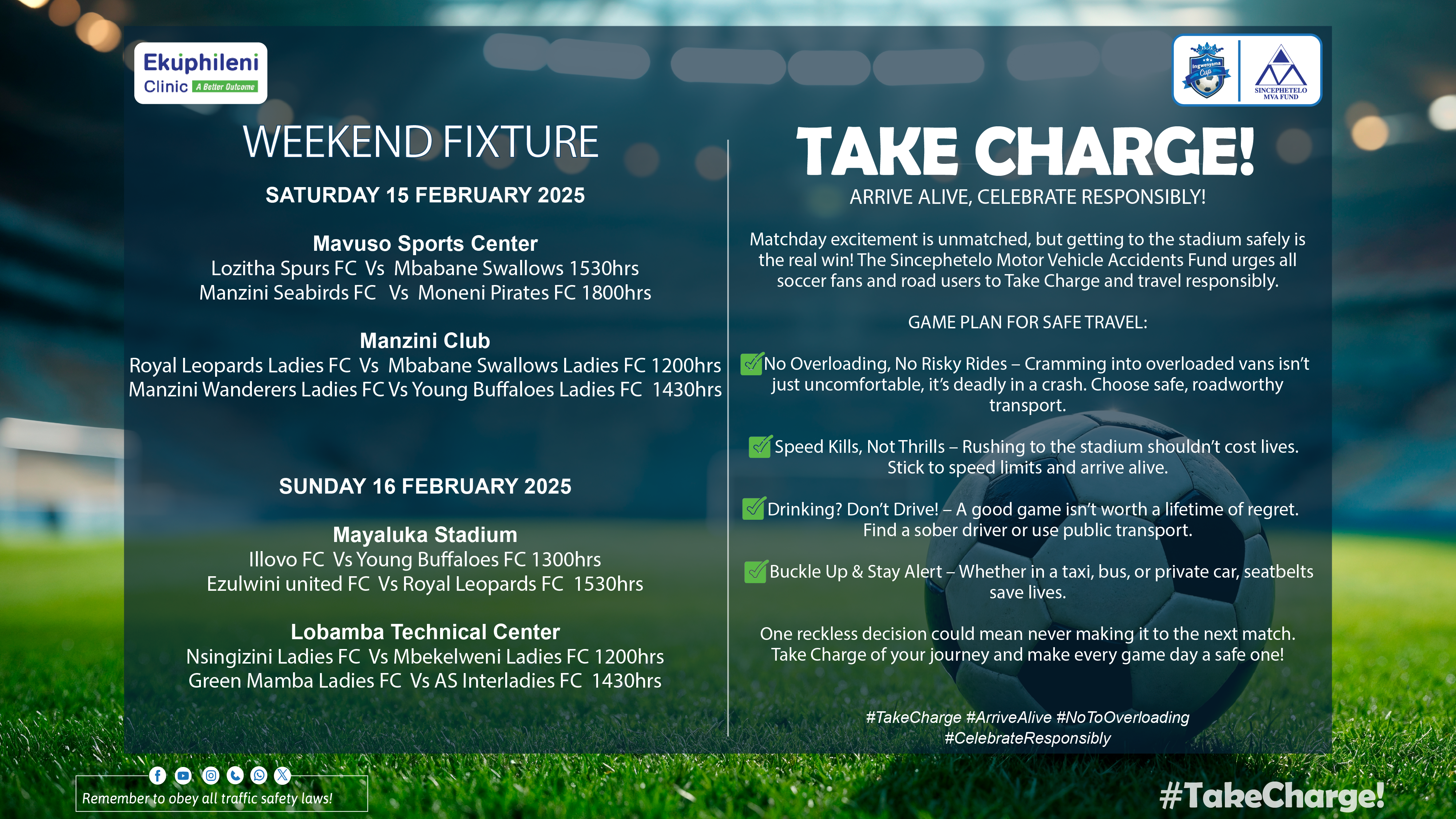 MVA Chief Executive Officer(CEO) David Mfanimpela Myeni says Ingwenyama Cup provides platform to educate public about road safety.