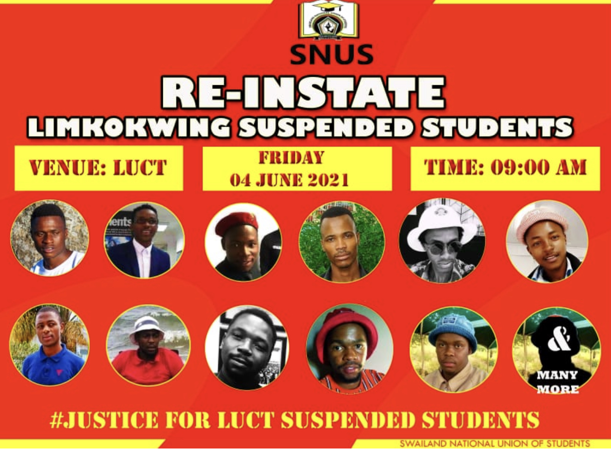 Students to march to Limkokwing on Friday, demands reinstatement of suspended students.