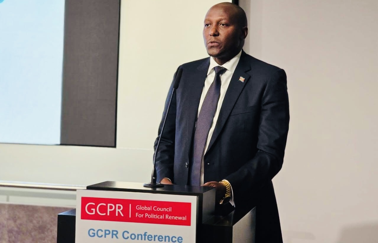 Prime Minister Russell Mmiso Dlamini urges countries to embrace undemocratic Tinkhundla system of Governance, Mswati rules eSwatini as an absolute Monarch.