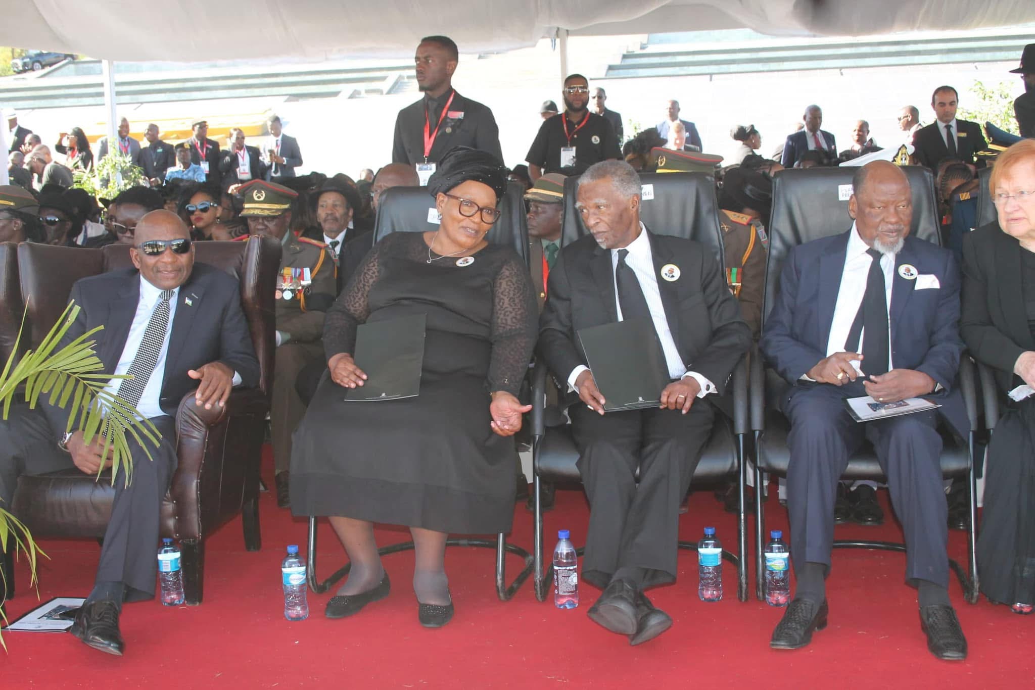 Eswatini Deputy Prime Minister(DPM) Thulisile Dladla meets former Presidents Thabo Mbeki and Joaquim Chissano, Namibian founding President laid to rest.