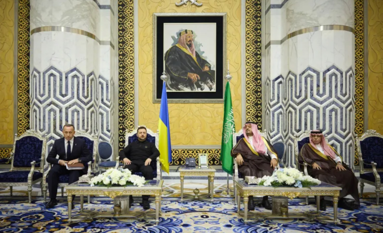 Ukraine President Volodymyr Zelenskyy arrives in Saudi Arabia for peace talks amid war with Russia, to discuss minerals deal with United States(US).