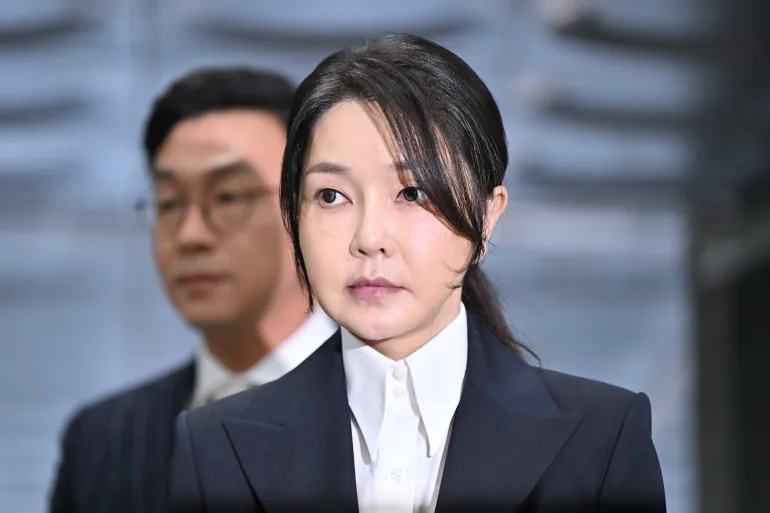 South Korea’s former first lady sentenced to jail term in bribery case.