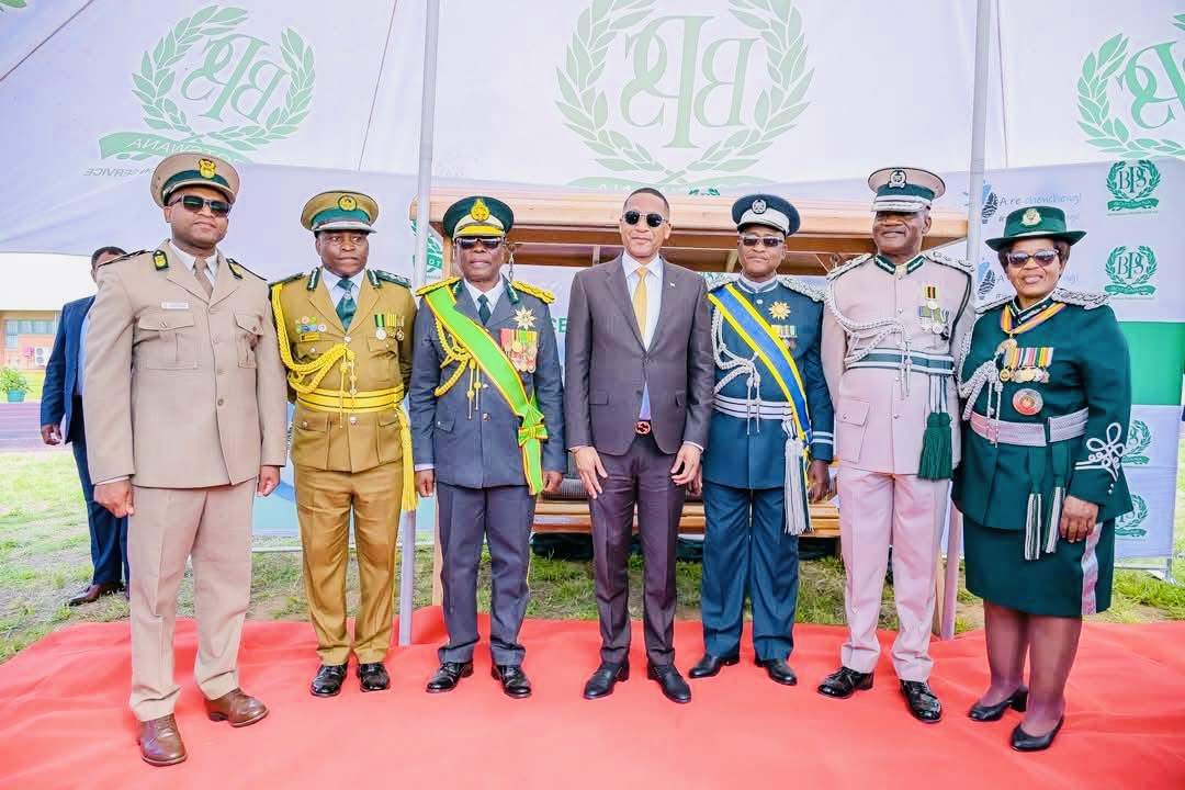 Correctional Services Commissioner General Phindile Lomakhosini Dlamini meets Botswana President Duma Boko as a Guest during Prison Day Commemoration.