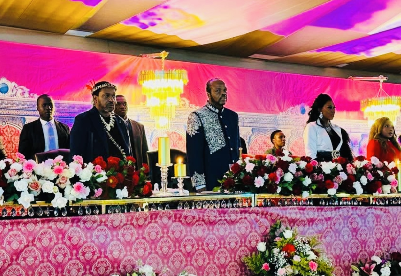 King Mswati graces post birthday dinner organised for him by Shiselweni businesspeople for Hill Hotel official launch.