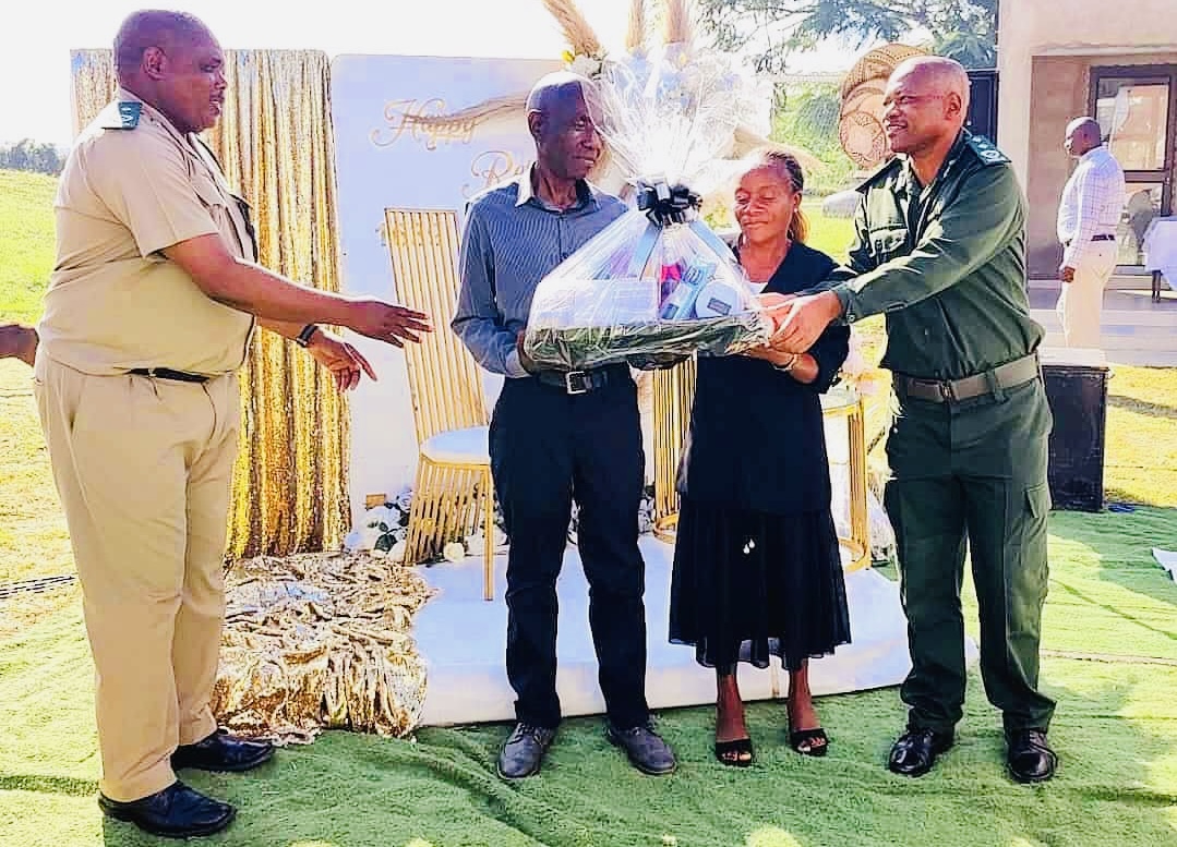  Three(3) Senior Correctional Services officers going home after reaching retirement age, Mayiwane MP Sicelo ‘KhungaNkhosi’ Dlamini applauds them for opening job opportunities for the youth.