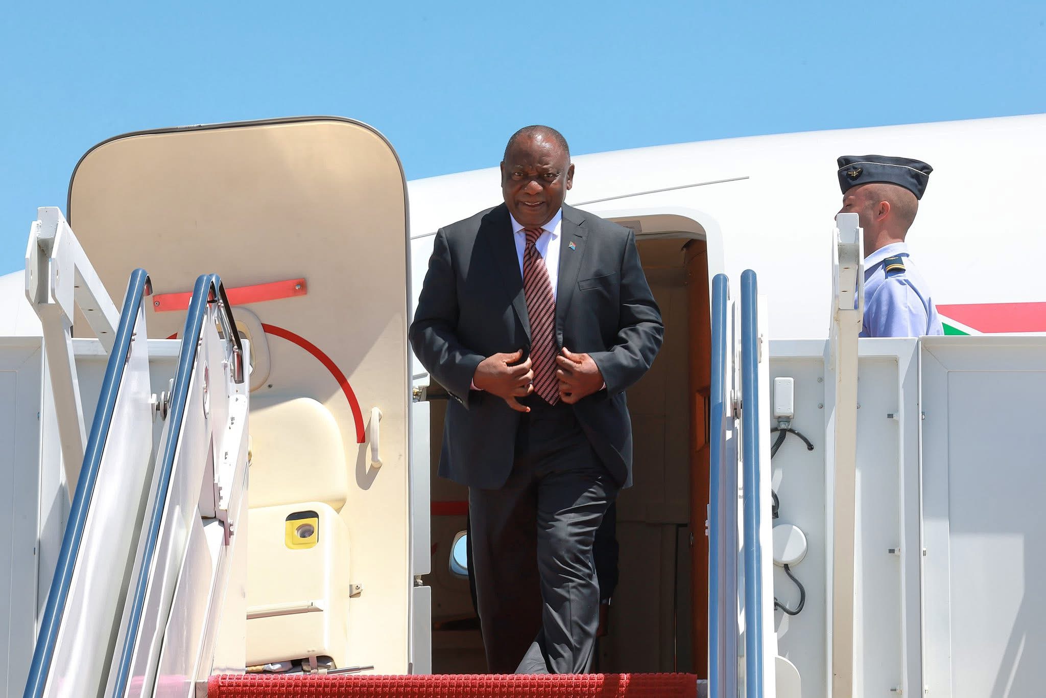 President Ramaphosa arrives in the United States(US) to strengthen bilateral relations amid political tension, to meet President Donald Trump.