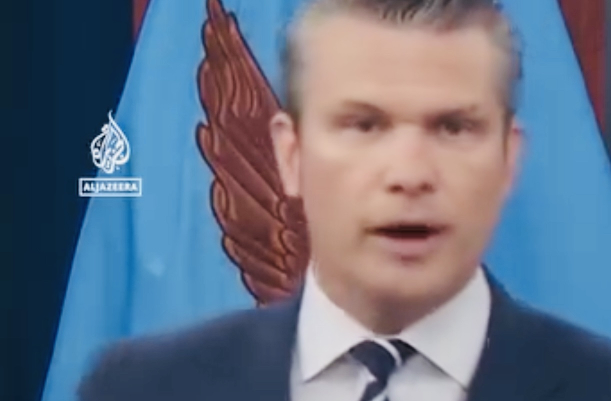 BOMBING OF IRAN NUCLEAR FACILITIES:United States Secretary of Defense Pete Hegseth says when President Donald Trump speaks the world must listen, US has a powerful military.