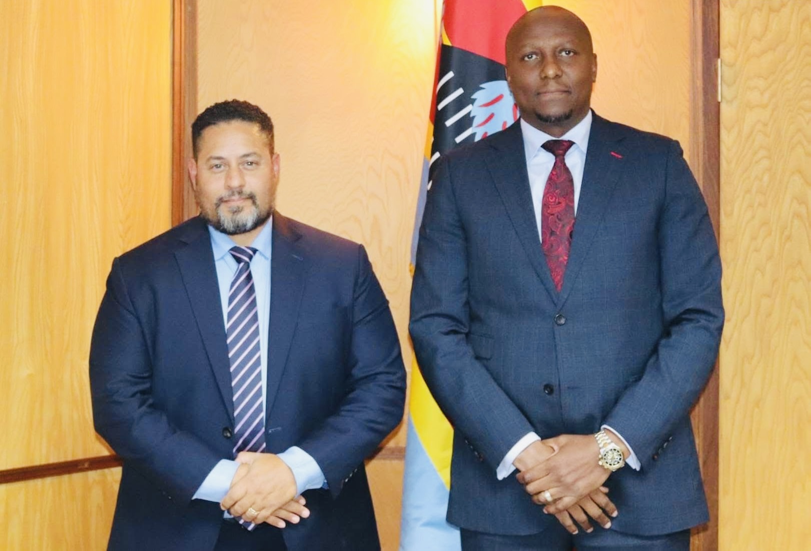 New United States Chargé d’Affaires Marc Weinstock meets Prime Minister Russell Mmiso Dlamini to strengthen relations between eSwatini and the US.