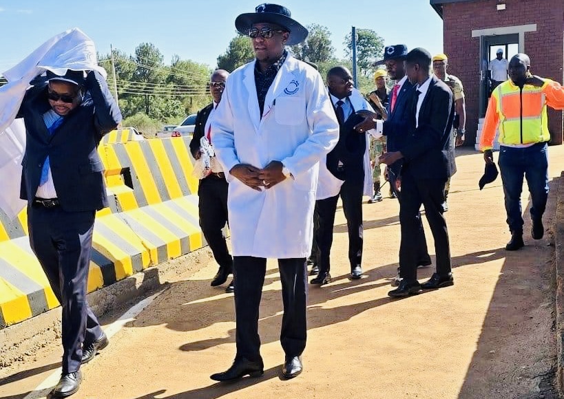 Prime Minister Russell Mmiso Dlamini visits Geo Pomona Waste Management, company uses waste to generate electricity.