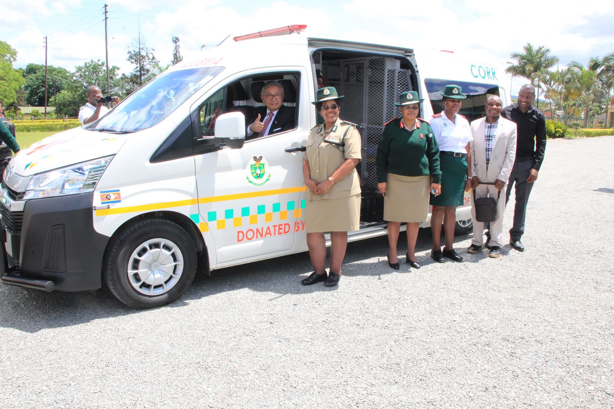 Taiwan Ambassador Jeremy Liang donates Ambulances for Correctional Services as a token of appreciation after securing R5.2billion publicly funded Strategic Oil Reserve project from King Mswati.
