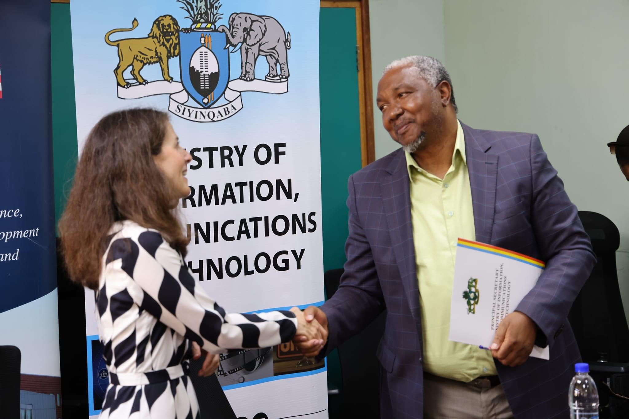 Ministry of Information signs agreement with United States Embassy Eswatini,to continue supporting the provision of National Library Services.
