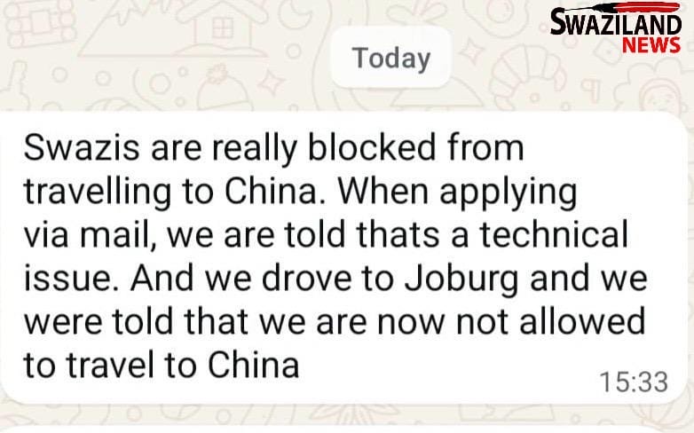 King Mswati’s decision to maintain diplomatic relations with Taiwan now frustrating ordinary citizens, more emaSwati contacting this publication amid visa travel restrictions.