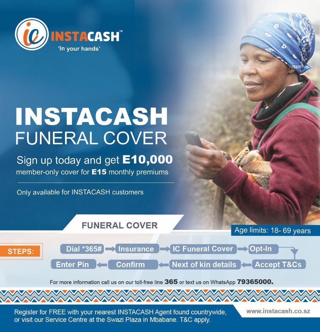 INSTACASH Funeral Cover a chord with most emaSwati.