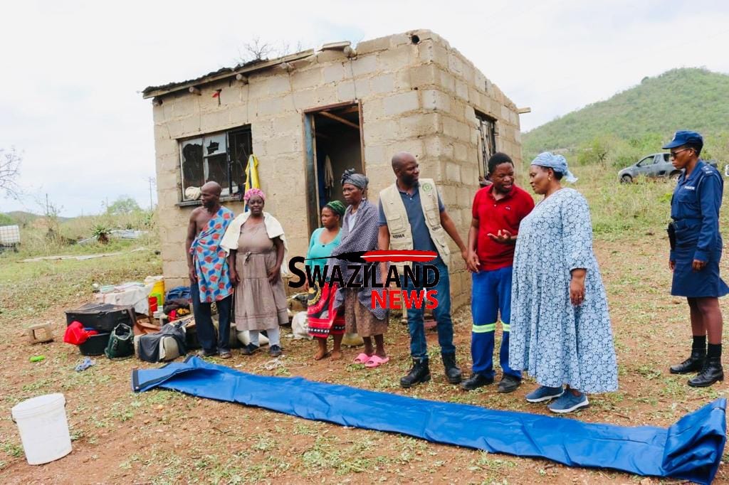 HAILSTORM DAMAGE:Deputy Prime Minister(DPM) Thulisile Dladla visits affected households, Government provides assistance to sixty(60)families.