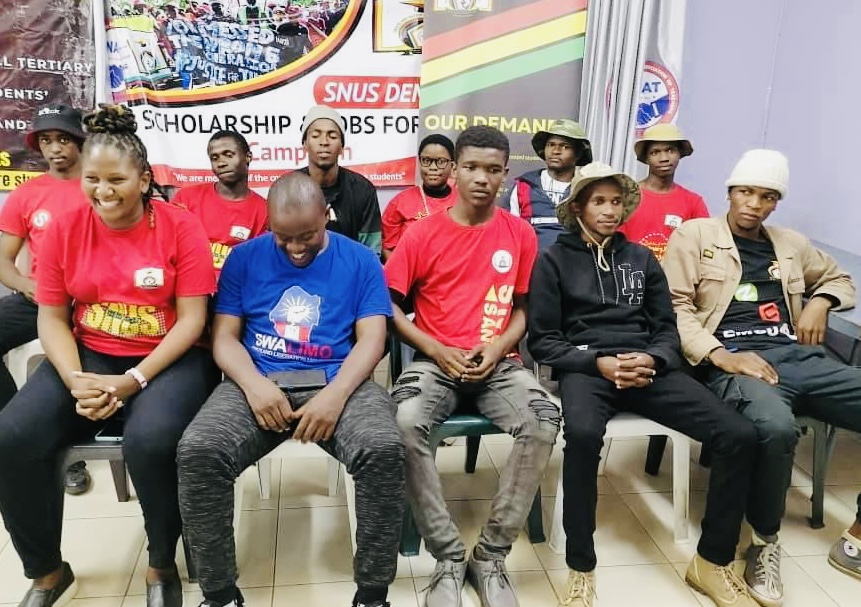 Communist Party of Swaziland(CPS) member Gabie Ndukuya re-elected as Students Union President,Democracy Mngometulu new member of the National Executive Commitee(NEC).