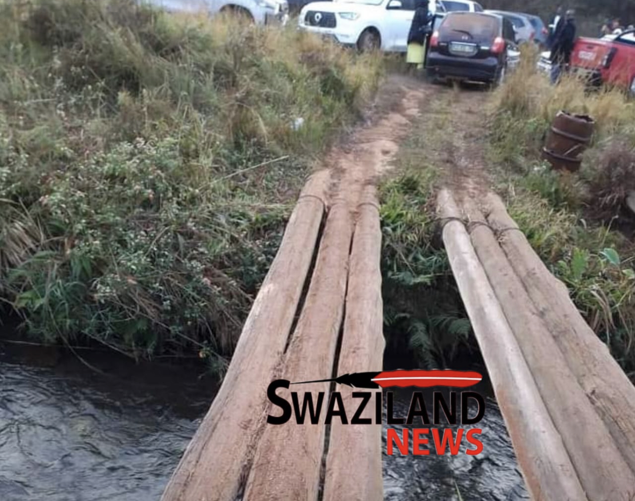 Pigg’s Peak residents built own motorist bridge amid Government failure to provide services.