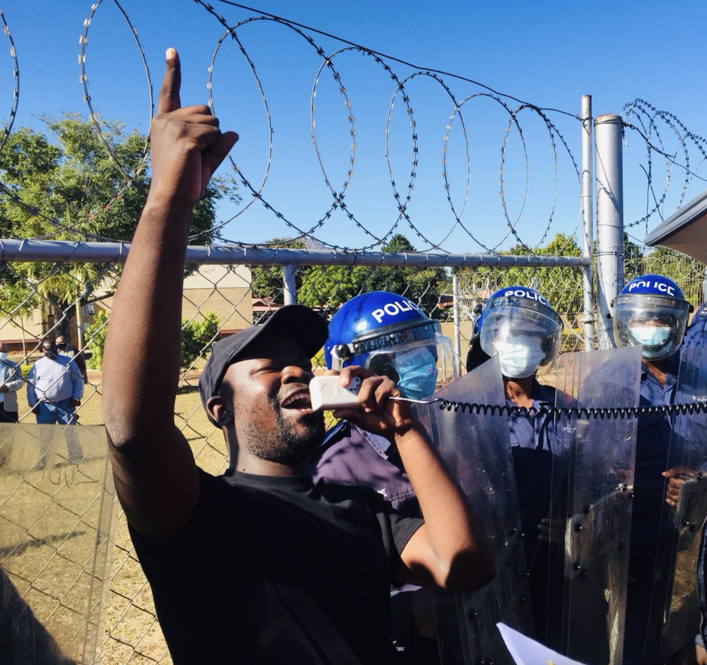 ESWATINI UNREST: Tension escalates after King Mswati's brother declared war, students march to Parliament.